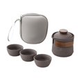 thumbnail image 1 of Juego de tetera de viaje, juego de tetera, juego de tazas de té, regalo portátil, juego de tetera Gong Fu, juego de tetera china para amantes del té, 1 of 8