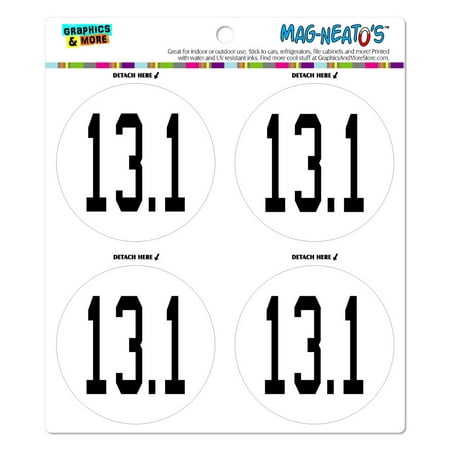 13.1 half marathon running jogging MAG-NEATO'S(TM) Car/Refrigerator Magnet