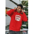 thumbnail image 3 of Old Glory Mens Christmas Santa Jaws Claus Horror Long Sleeve Hoodie, 3 of 6