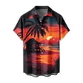 thumbnail image 6 of Zorckvet Men's Hawaiian Floral Print Button-Down Shirt,Tropical Floral Short Sleeve,Beach Party Shirt, 6 of 6