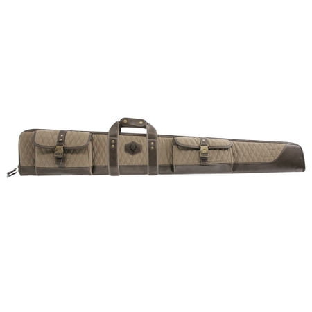 Evolution Outdoor President Series 52 Quilted Shotgun Case Brown Suede Lining Dual Foam