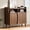 Walnut, variant on Easoger 39" Buffet Sideboard Cabinet, Mid Century Modern Console Cabinet with Roller Shutter Sliding Doors & Adjustable Shelves for Living Room, Oak color