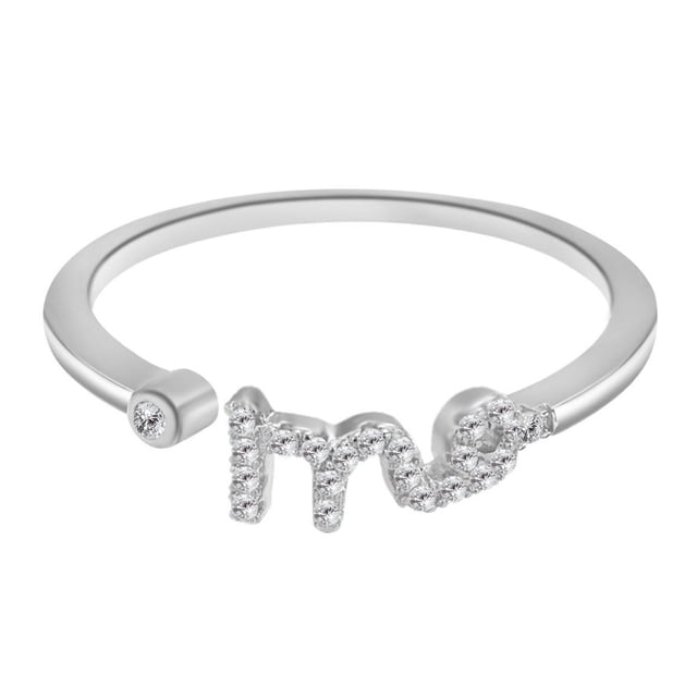 Anillos para mujer, regalos para mujer, anillo de las Doce Constelaciones, oro rosa galvanizado, diamante, anillo abierto para mujer, anillo para mujer
