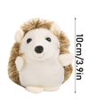 thumbnail image 3 of Cute Hedgehog Plush Keychain, 3.9in Mini Stuffed Animal Pendant, Soft Plushie Bag Charm, Small Animal Toy For Backpack Hanging Decoration, 2 Piece Set, 3 of 8