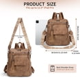 thumbnail image 3 of GOIACII Backpack Purse for Women PU Leather Medium Travel Backpack Fashion Designer Ladies Shoulder Bag Satchel Handbags with Tassel, 3 of 7