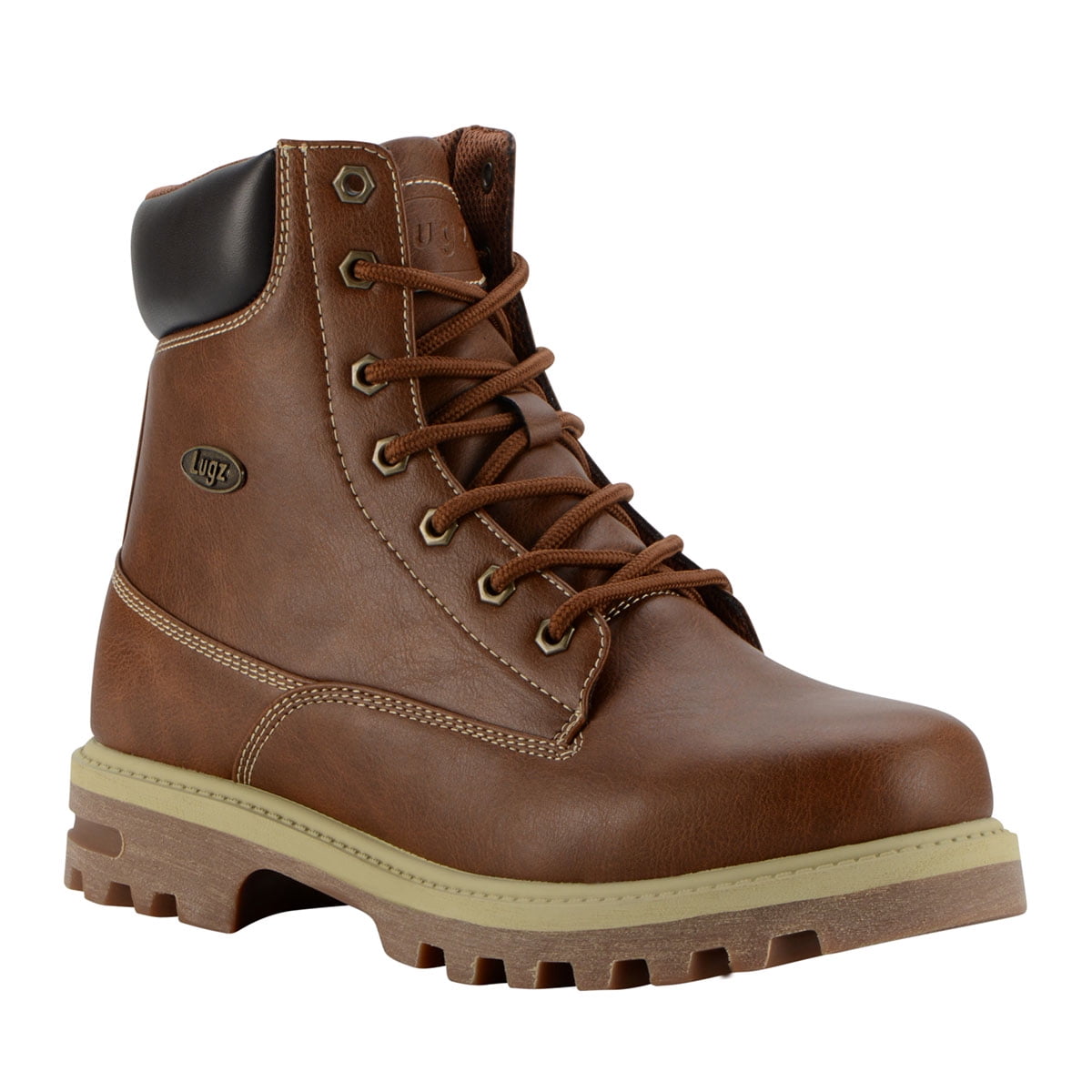 color block lug boots