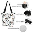 thumbnail image 6 of Kdxio Cool Chicken Women Reusable Grocery Bags Foldable Ripstop,Reusable Shopping Bags for Shopping,Gym,Gift, 6 of 8