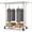 Silver, variant on HOKEEPER Heavy Duty Clothing Rack with Shelves 300 lbs Capacity, Commercial Grade Rolling Garment Rack with Wheels, Compact Steel Clothes Rack for Small Spaces, Silver