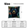 thumbnail image 5 of Bear Pillow Covers Sets - Decorative Pillows for Bed and Couch - Unique Patterns - Available in 16x16, 18x18, and 20x20 Inches - Set of 2 for Any Occasion, 5 of 6