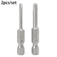 thumbnail image 1 of 2 Pcs 50Mm Magnetic 1/4 Hex Shank Tri-Wing Y Tip Head Screwdriver-Bits Set, 1 of 6