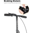 thumbnail image 4 of SUNDERWELL Foldable Knee Scooter - Crutch Alternative, Steerable Knee Walker for Foot Injuries, All Terrain 11.5-Inch Wheel, Padded Knee Cushion, 330lbs Weight Capacity, 24lbs Light Weight, 4 of 6