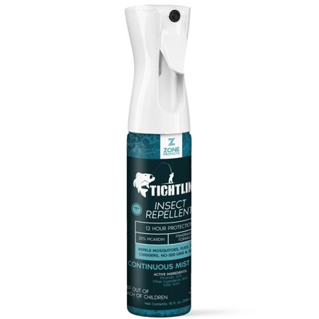 Zone Protects Tightline Insect Repellent Spray; Picaridin Fisherman's Formula, Unscented, 12-hr Protection, No Damage to Gear
