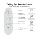 thumbnail image 3 of Wellspeed 48 in. Indoor Matte Black Low Profile Ceiling Fan with 3 Plywood Blades and Remote Control, 3 of 15