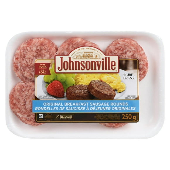 Rondelles de saucisse à déjeuner originales Johnsonville (6) 250g