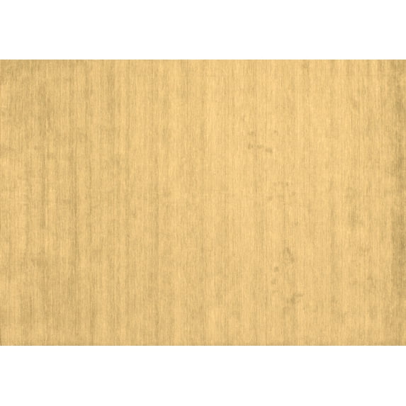 Ahgly Company Indoor Rectangle Solid Brown Modern Area Rugs, 5' x 7'