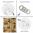 thumbnail image 4 of Construction Truck Shower Curtain, Waterproof Shower Curtains for Bathroom, Cartoon Grips and Bulldozers Turmeric Washable Fabric Bathtub Curtain Set Bath Decor with 12 Hooks Extra Long 72"x96", 4 of 8