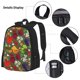 thumbnail image 3 of Disketp Begetable Mochila Estampada de Gran Capacidad con Lonchera y Estuche, Set de 3 Piezas para Estudiantes, 3 of 7