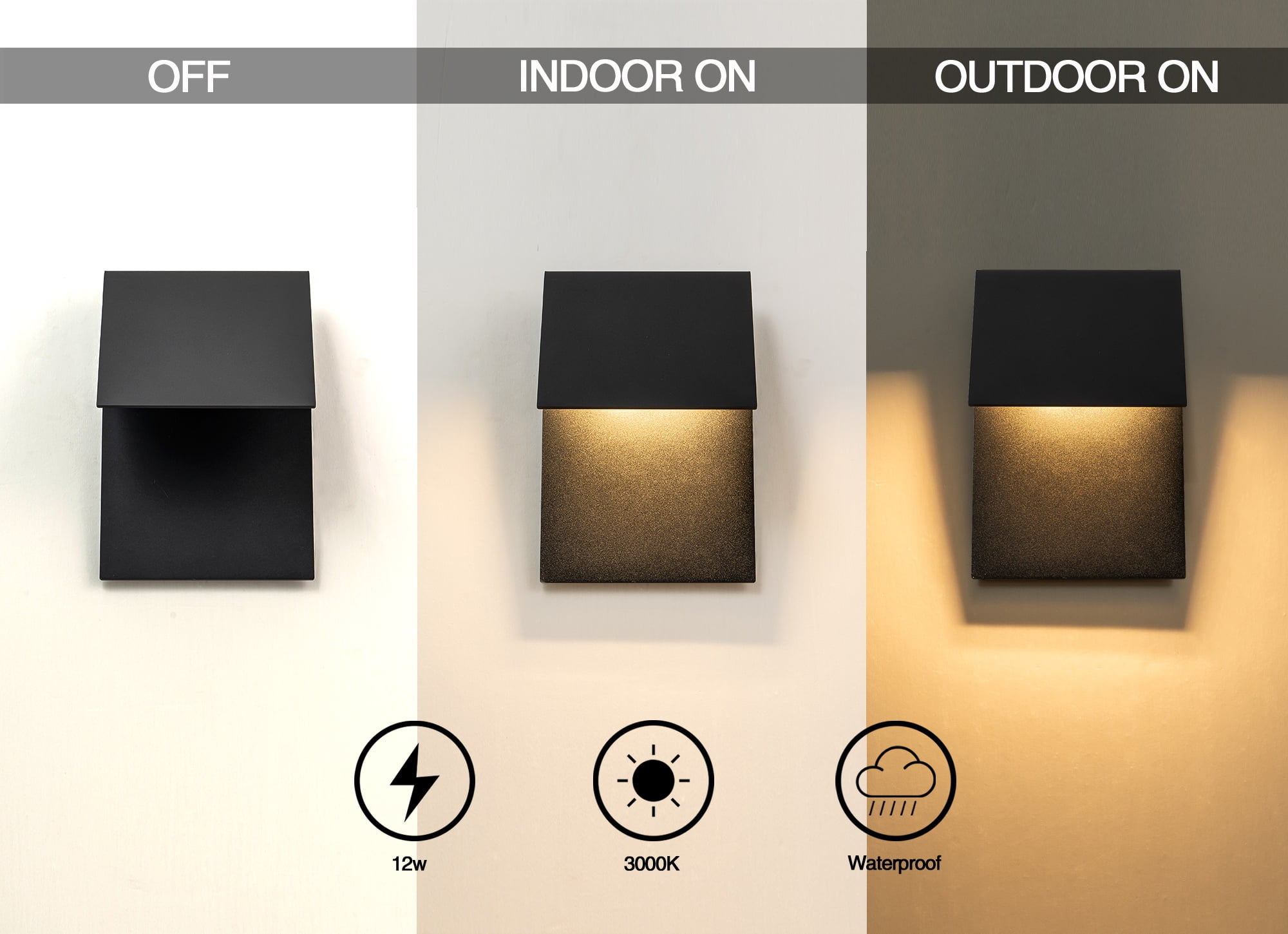 11"Modern Outdoor led Wall Light