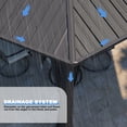 thumbnail image 4 of Mondawe 15x15 Ft Hexagon Hardtop Gazebo, Double Roof Aluminum Pavilion with Mosquito Netting, 4 of 11