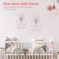 thumbnail image 2 of 2 Pcs Bow Wall Decor, Pink Iron Art Wall Decor with Artificial Reed, 9.8 x 9.1 in, Coquette Wall Decor, Metal Bow Wall Art for Home Decor, DIY, 2 of 5