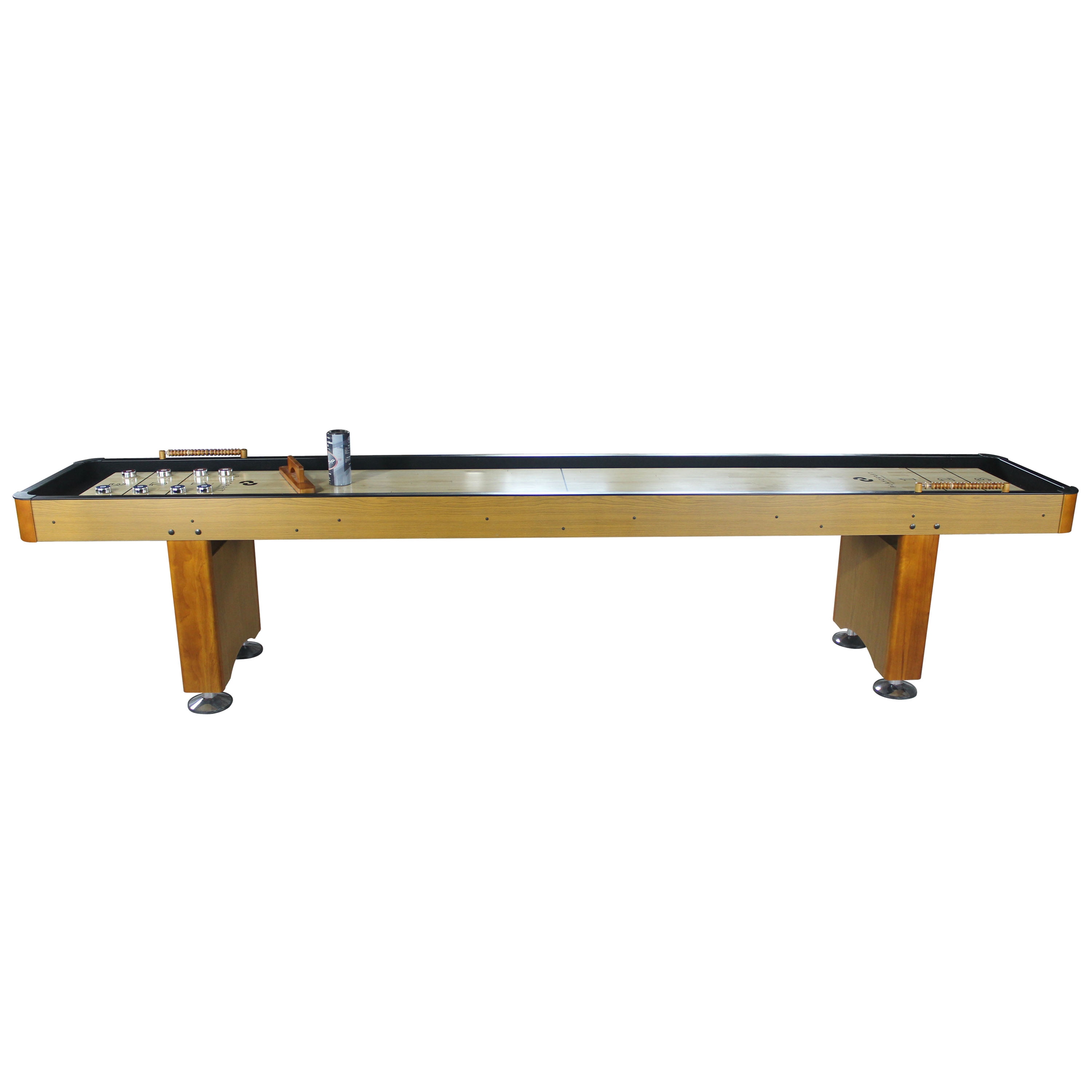 Playcraft 12' Honey Oak Woodbridge Shuffleboard Table