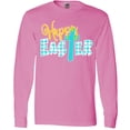 thumbnail image 3 of Inktastic Happy Easter with Cross in Teal Plaid Long Sleeve T-Shirt, 3 of 5