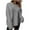 Gray, variant on JYnXIANTI Womens Sweaters Solid Fashion Crewneck Long Sleeve Casual Loose Pullover Fall Winter Warm Cable Knit Tops