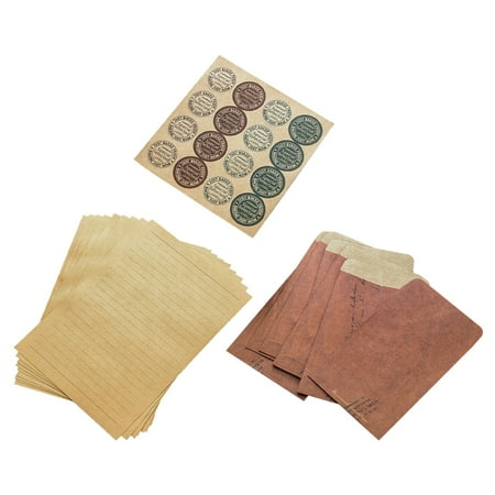 

1 Set of Household Writing Papers Portable Vintage Envelopes Valentine Vintage Papers