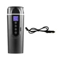 thumbnail image 1 of Hervidor de agua para coche de 12 V y 24 V, taza calefactora para coche con pantalla digital, taza calefactora para coche, taza aislada para bebidas,, 1 of 9