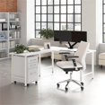 thumbnail image 2 of Scranton & Co Wood 60W x 30D L-Shaped Computer Desk with Drawers in White, 2 of 8