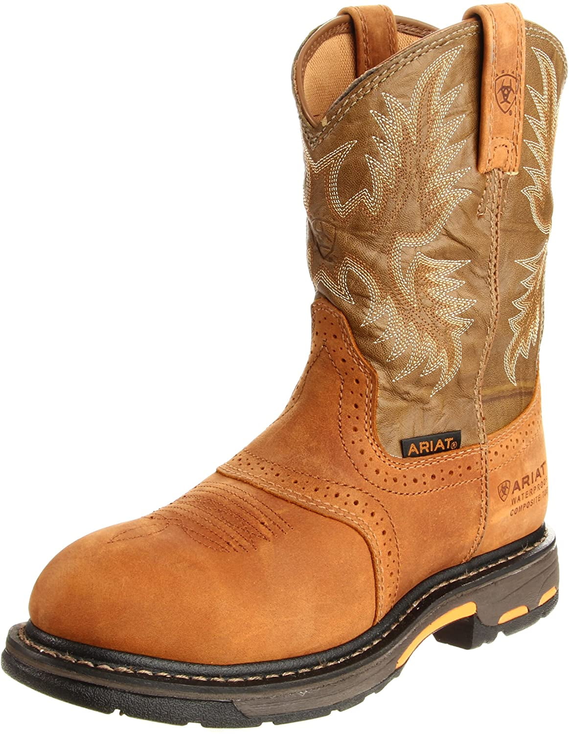 ariat work boots green
