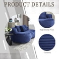 thumbnail image 5 of Bean Bag Sofa Lazy Sofa Durable Comfort Lounger High Back Bean Bag Chair Couch for Adults and Kids, Indoor & Outdoor, Accent Floor Soft Lounge Chair (Navy), 5 of 9
