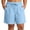 #02 Blue 【Mix, Match & Rotate: Stock Up on Your Favorite Colors】, variant on Plus Size Women's Soft Fabric Shorts, Drawstring High Waisted Flattering Fit Trim, Functional Side Pockets Lightweight Breathable Mesh Matrix, Summer Beachwear Daily Casual Travel Outing, | Velmuse
