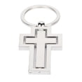 thumbnail image 1 of Porte-clés Crucifix, Bénédiction Belle Argent Jésus Porte-Clés Réutilisable Portable pour Pâques, 1 of 8