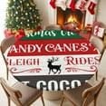 thumbnail image 5 of Round Fitted Tablecloths with Elastic Edge Merry Christmas Tree Reindeer Waterproof Table Cover for Kitchen Dining Party Decor,55" - 60", 5 of 9