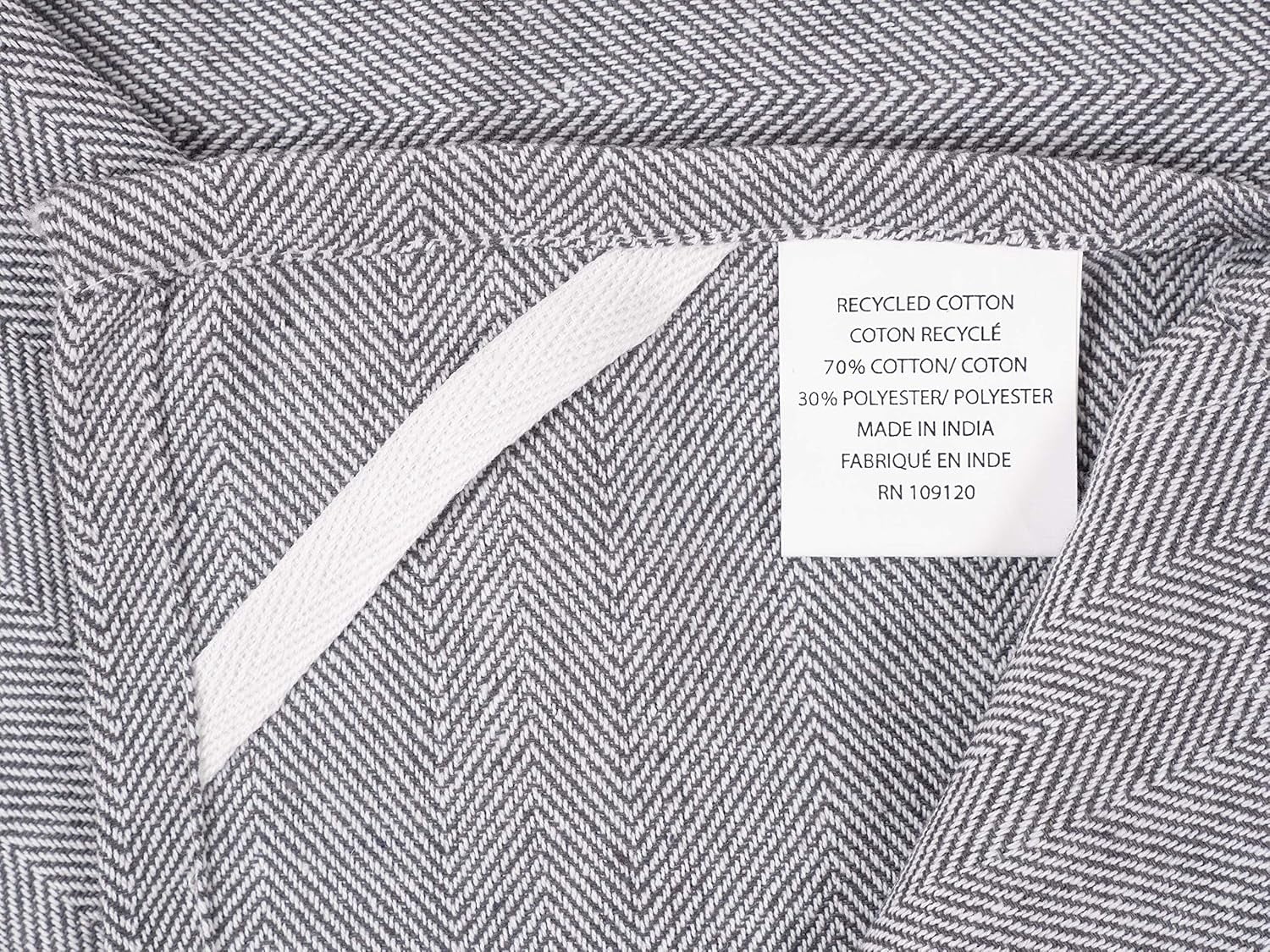 KAF Home Soho Kitchen Towels, Soft and Absorbent Flat Dish Towels, 18” x 28”, Charcoal, 10 Pack