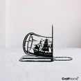thumbnail image 2 of Craftnamesign Custom Coastal Sailboat Metal Bookends, Sailboat Book Holder for Office, 2 of 4