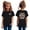 Black, variant on Double Digits Birthday Celebration T-Shirt For Girls Turning Ten Years Old Party Top T-Shirts Kids Short Sleeve Crewneck Solid Basic Tees Casual Tops