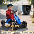thumbnail image 4 of Qaba Pedal Go Kart - Blue Outdoor Ride-On Toy with EVA Wheels & Metal Frame - 33.7" x 19.3" - Perfect for Garden Play & Skill Development, 4 of 7