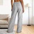 thumbnail image 6 of vigerkar Striped Gingham Pants Women 2026 Spring Summer Wide Leg Lounge Y2k Trousers with Pocket (Grey, M), 6 of 9