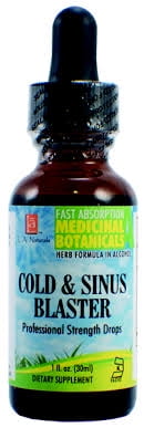 L A Naturals Congestion & Sinus Blaster Drop, 1 Oz