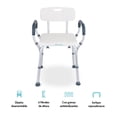 thumbnail image 2 of Silla para Ducha Neurolux Antideslizante para Adultos Mayores Hasta 150 Kg, 2 of 10
