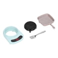 thumbnail image 3 of Dollhouse Miniature Cookware, Dollhouse Cookware Set Simulation Spatula Alloy Stove 1:12 Scale  For Role Playing White,Green,Pink, 3 of 8