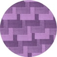 thumbnail image 1 of Ahgly Company Indoor Round Patterned Violet Purple Area Rugs, 6' Round, 1 of 6