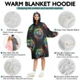 thumbnail image 5 of Wearable Oversized Blanket,Colorful Mouse Games Black Pattern Wearable Blanket Hoodie for Adults,Cozy Hooded Blankets with Super Pockets,Super Warm Fuzzy Pullover for Women & Men, 5 of 6