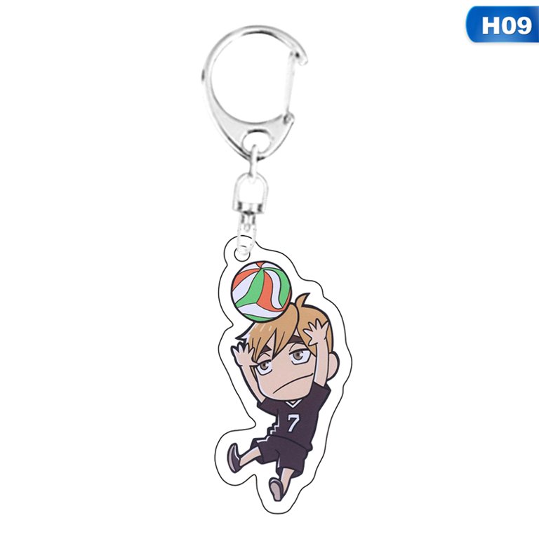 Haikyuu Anime Keyring Pendant KeyChain Shoyo Hinata Tobio Kageyama