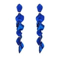 thumbnail image 2 of Yesbay 1 Pair Women Petal Earrings Retro Anti-allergy Lightweight Ear Decoration Jewelry Prom Cocktail Party Hanging Earrings Long Dangle Earrings, 2 of 7