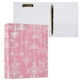 thumbnail image 3 of Whimsical Holiday Designs 12.4x10.6in PVC Round Ring Binder, D-Ring 3-Hole, Metal Clip, 200 Sheets, 3 of 10
