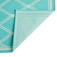thumbnail image 5 of Luxor Outdoor/Indoor Area Rug, Teal and Ivory, 5'3" x 7', 5 of 7