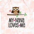 thumbnail image 4 of Inktastic My Nana Loves Me Owl Girls Baby Bodysuit, 4 of 5